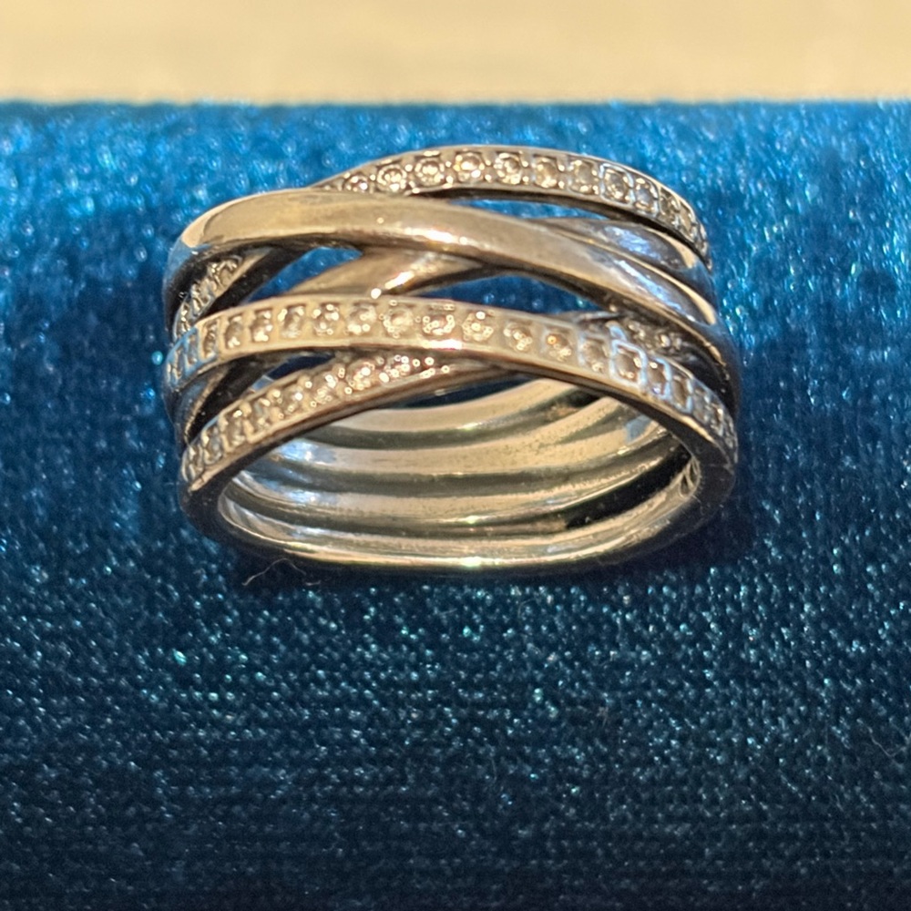 Pandora Entwined Ring SZ 7-1/2 - Picture 4 of 13